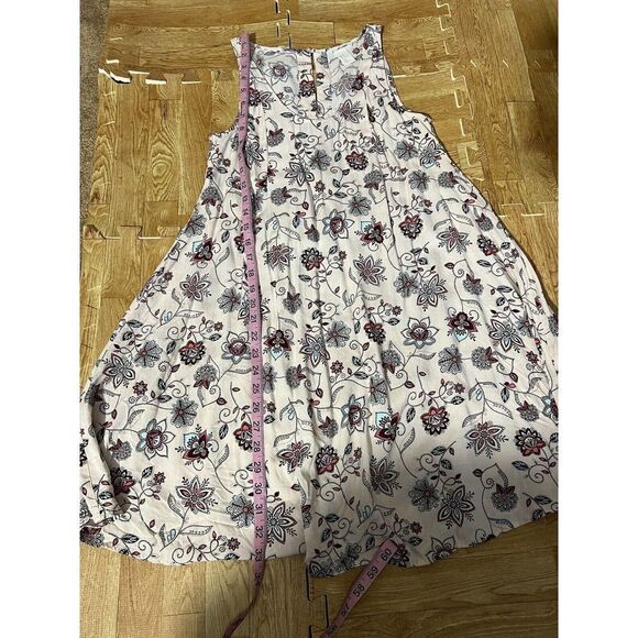 H&M Light Pink Floral Dress Sleeveless Size 6 - Picture 8 of 9